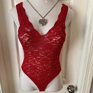 Vintage 90's Victoria's Secret Stretch Thong back Bodysuit